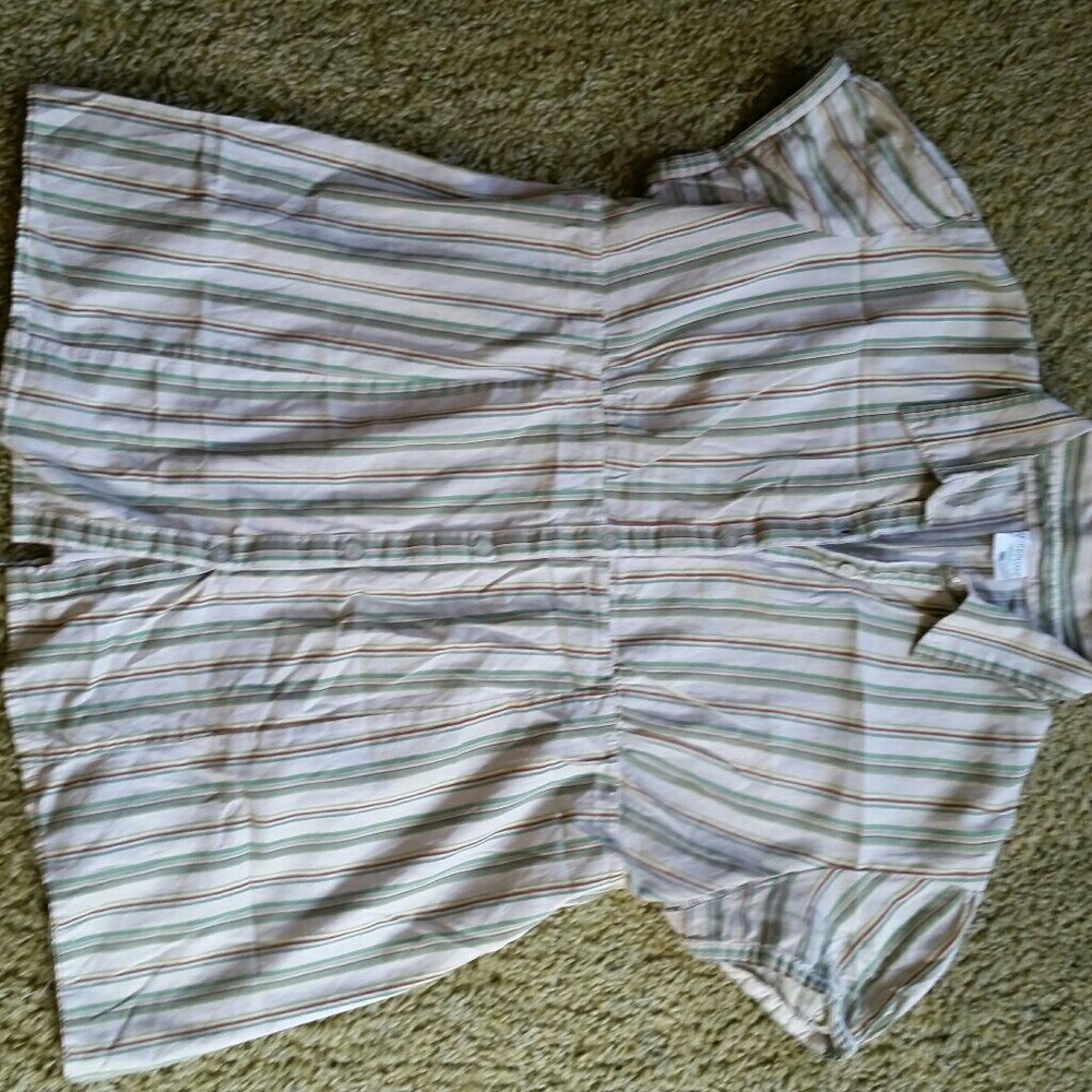 Motherhood Maternity Striped Button-Down